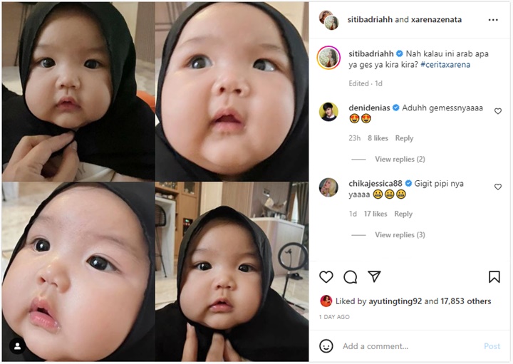 Siti Badriah Pamer Foto Manglingi Saat Sang Bayi Kenakan Hijab, Bagian Ini Bikin Salfok