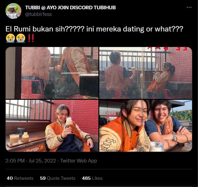El Rumi Kepergok Nongkrong dengan Sintya Marisca, Ada Hubungan Spesial?