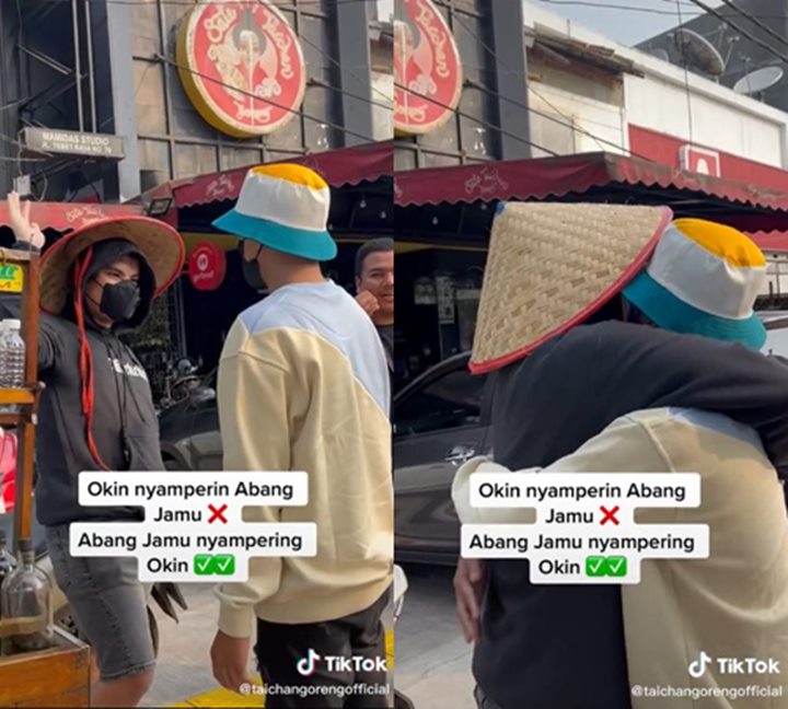 Mirip Banget, Sikap Niko Al Hakim Saat Bertemu \'Kembarannya\' Si Penjual Jamu Bajir Pujian