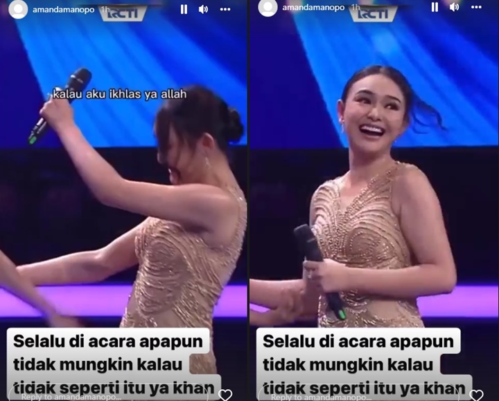 Terungkap Reaksi Amanda Manopo Usai Momen Nyaris Jatuh di Atas Panggung Viral