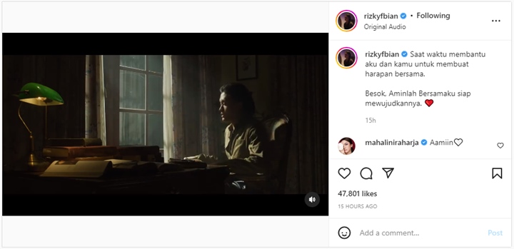 Rizky Febian Rilis Lagu \'Aminlah Bersamaku\' Buat Pacar, Isyaratkan Mahalini Bakal Mualaf?