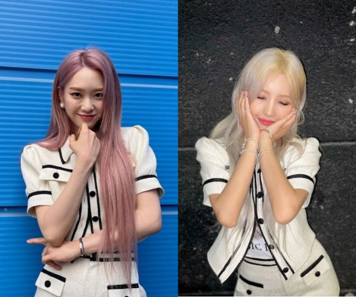 Jiho eks OH MY GIRL dan Jeon Soyeon (G)I-DLE