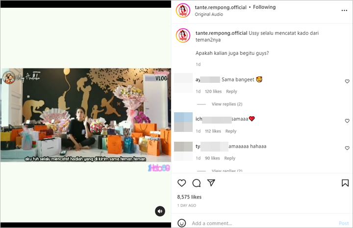 Ussy Sulistiawaty Ungkap Selalu Catat Kado yang Didapat, Alasannya Tuai Sanjungan