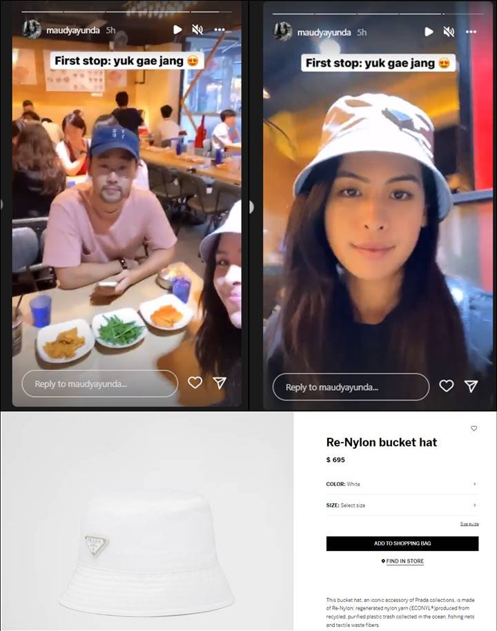 Airport Fashion Maudy Ayunda Temani Jesse Choi Santuy Abis, Harga Bucket Hat Gak Kaleng-Kaleng