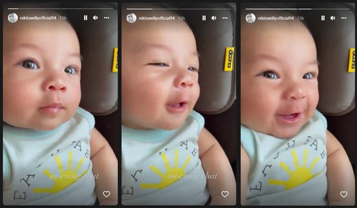 Nikita Willy Bagikan Momen ‘Morning Chat’ dengan Baby Izz, Reaksinya Bikin Salfok