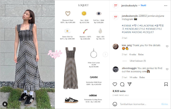 Satu-Satunya Di Dunia, Harga Kalung Jennie BLACKPINK Tak Main-Main