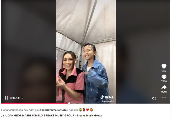 Aksi Kocak Ayu Ting Ting ‘Diroasting’ Bilqis Soal Status Jomblo, Reaksinya Jadi Sorotan