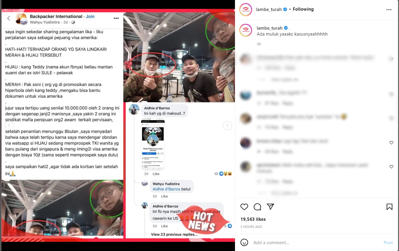Heboh Teddy Pardiyana Suami Lina Jubaedah Dituding Lakukan Penipuan Visa