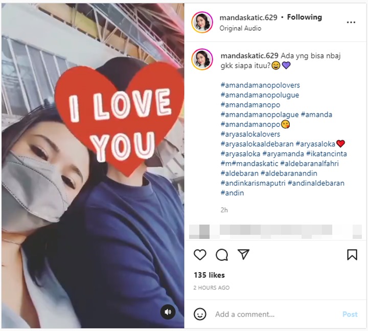Amanda Manopo Pamer Foto Sandar Di Pundak Pria Diduga Pacar Baru, Fans Kepo