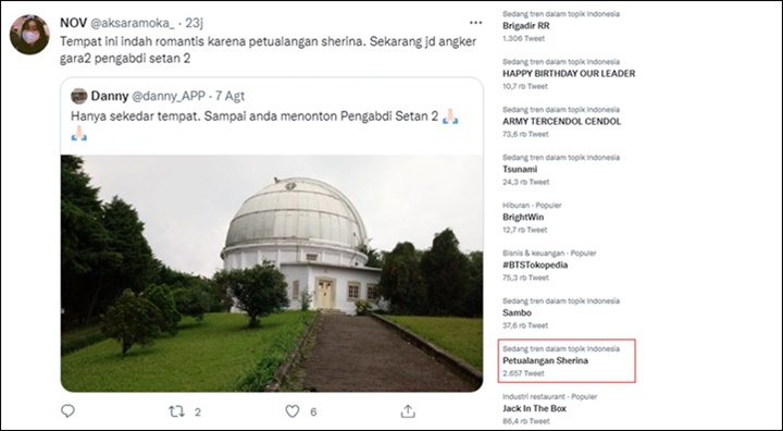 Film \'Petualangan Sherina\' Mendadak Trending Gara-gara \'Pengabdi Setan 2: Communion\', Ada Apa?