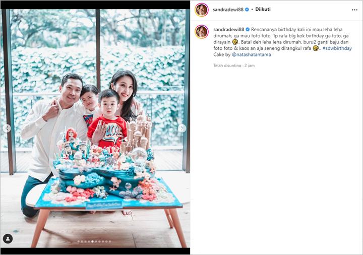 Gara-gara Putra Sulung, Sandra Dewi Buat Perayaan Ultah Dadakan Justru Hasilnya Bikin Gemas