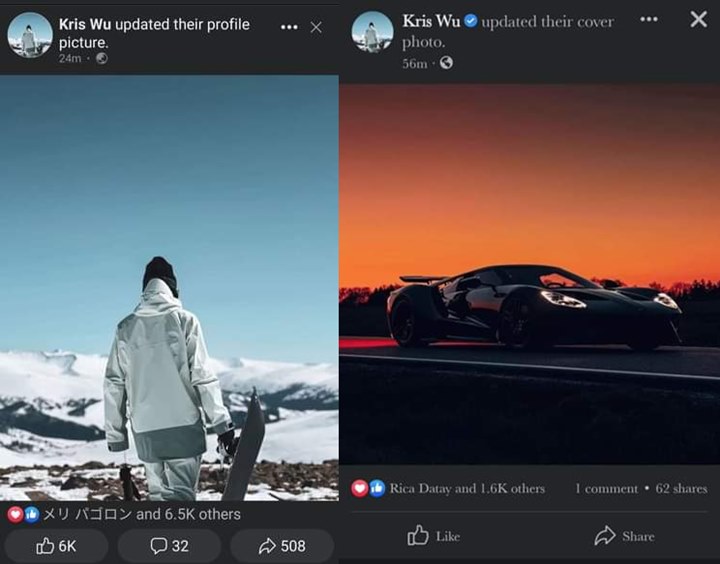 Kris Wu Perbarui Akun Medsos Diduga Kuat Tidak Dihack, Sudah Bebas?