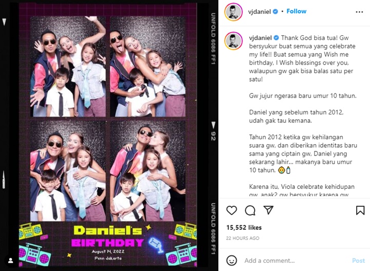 Giliran Daniel Mananta yang Rayakan Ulang Tahun Bareng Henry Lau, Intip Keseruan Pestanya