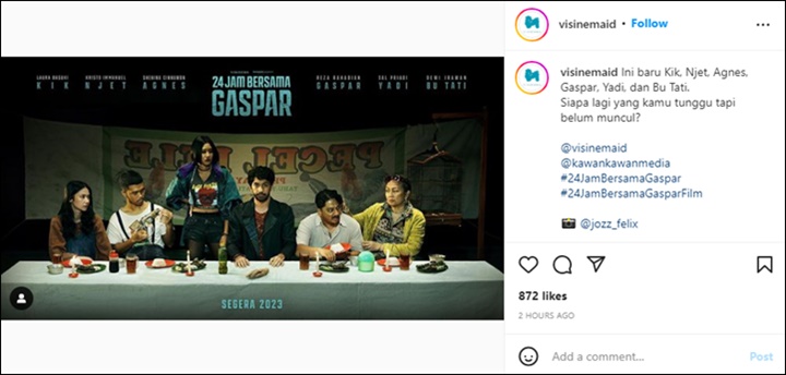 Tayang 2023, Film \'24 Jam Bersama Gaspar\' Akhirnya Rilis Cuplikan Para Pemainnya
