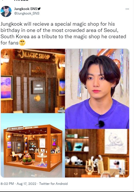 Usai Iklan di Rolling Stones, Fans Jungkook BTS Siapkan Magic Shop Spesial di Hari Ultah Sang Idola