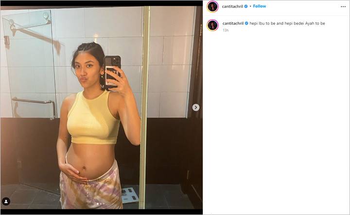 Canti Tachril Istri Adipati Dolken Gemas Pamer Baby Bump, Ungkap Perasaan Jadi ‘Ibu To Be’