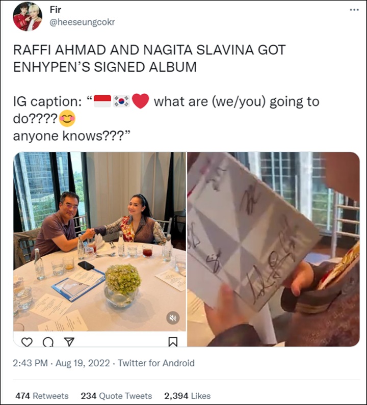 Nagita Slavina Bikin Iri Dapat Album Bertanda Tangan ENHYPEN, Spekulasi Ini Bermunculan