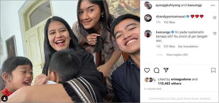 Diisukan Beri Sinyal Lamaran, Kaesang Akhirnya Bicara Soal Cincin di Jari Erina Gudono