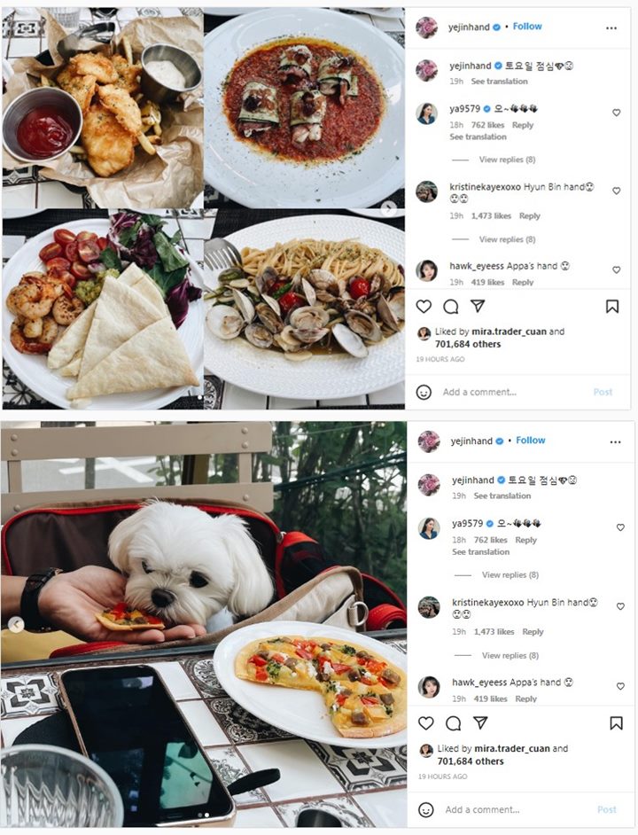Bumil Makin Doyan Makan, Son Ye Jin Pamer Momen Akhir Pekan Bareng Suami Kesayangan