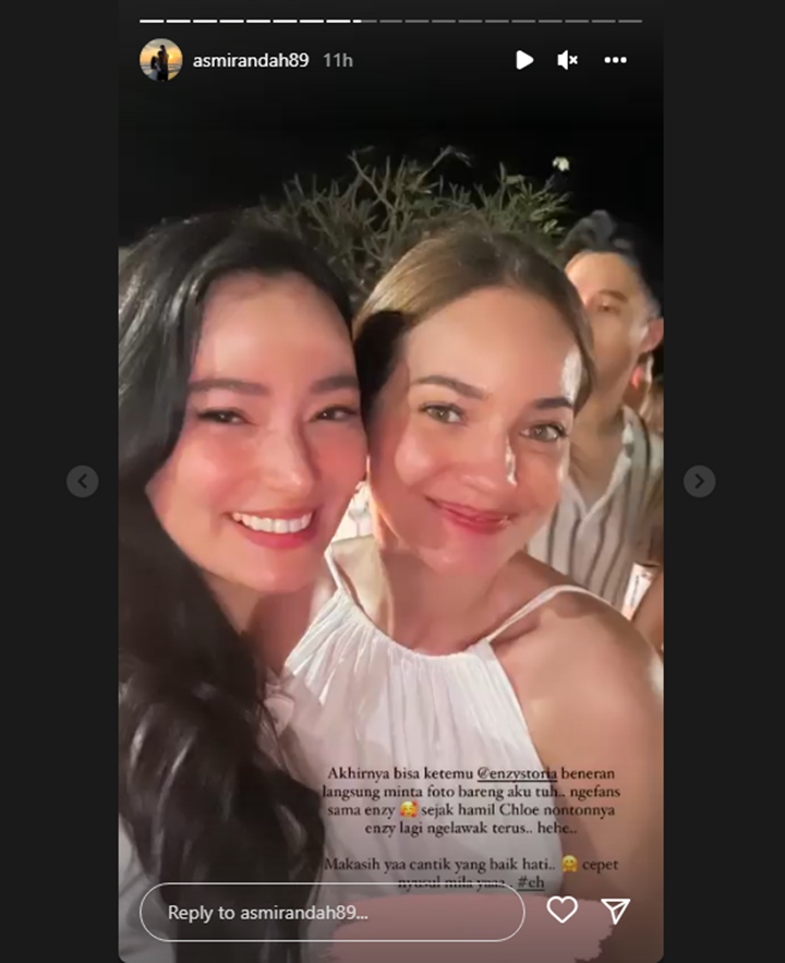 Asmirandah Ternyata Idolakan Enzy Storia Hingga Lakukan Ini Saat Hamil Chloe