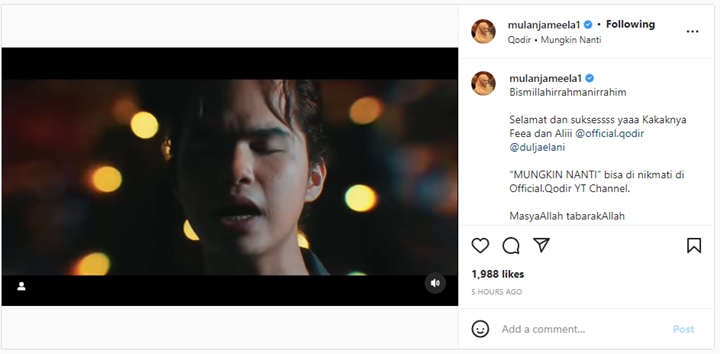 Mulan Jameela Tulis Pujian Manis, Balasan Tissa Biani Bikin Salfok