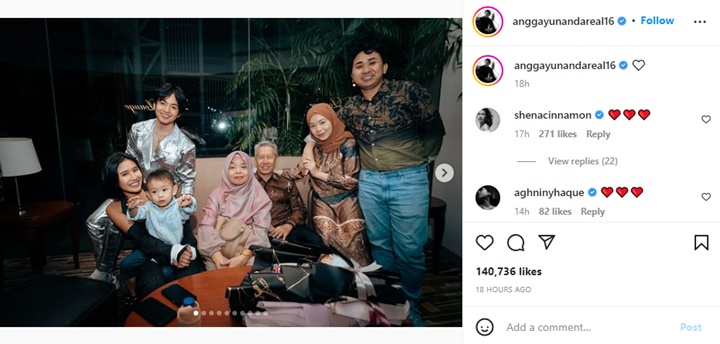 Potret Shenina Cinnamon Bertemu Keluarga Angga Yunanda Jadi Perbincangan, Menuju Halal?