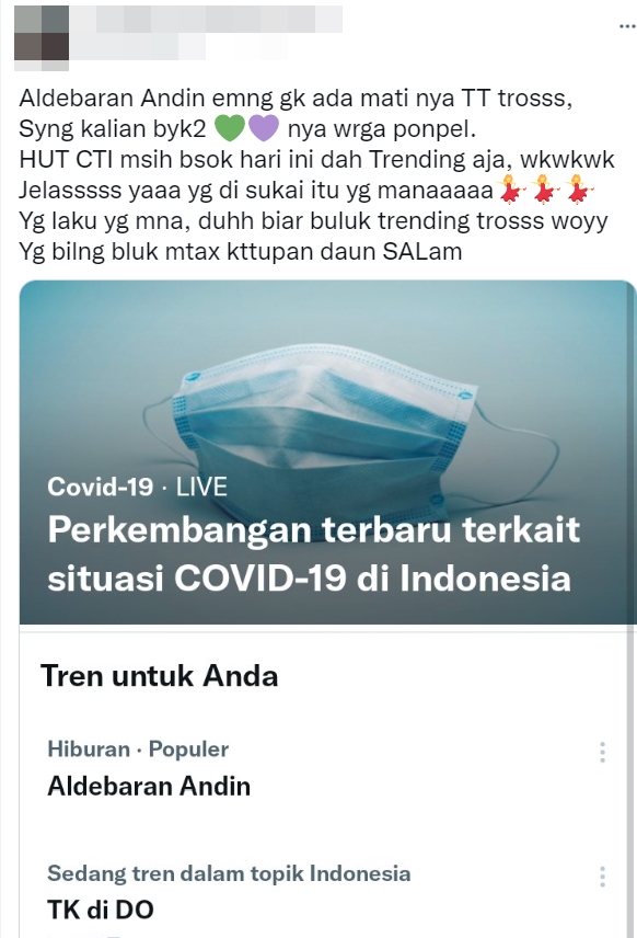 \'Aldebaran-Andin\' Mendadak Trending Twitter, Ada Apa dengan Arya Saloka dan Amanda Manopo?
