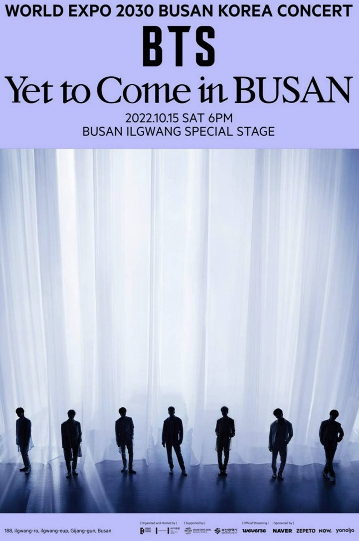 BigHit Ungkap Detail Konser Gratis BTS di Busan, Bisa Streaming Lewat Platform Berikut