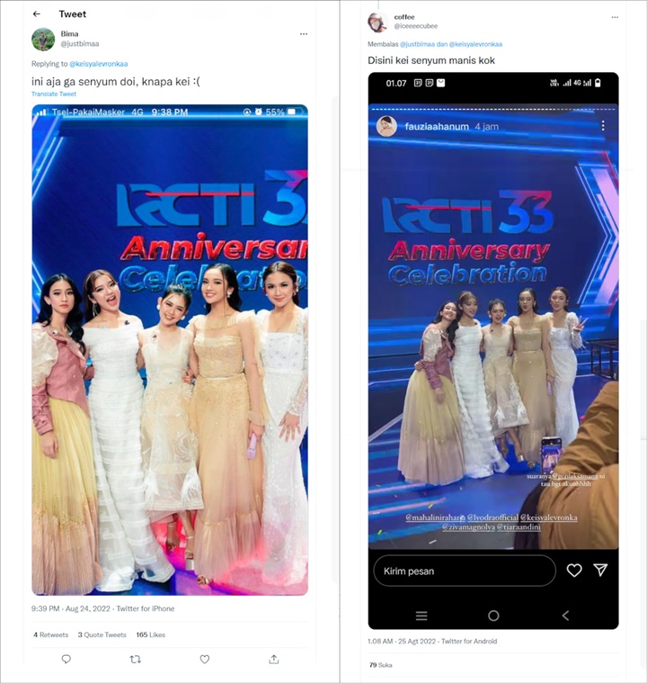 Ekspresi Datar Keisya Levronka Pose Bareng Tiara Andini cs Disorot, Asumsi Malah Bikin Ngakak