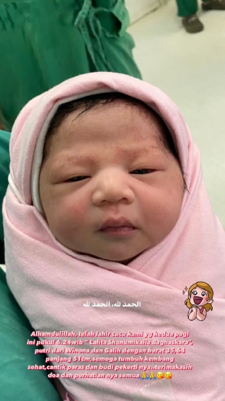 Baby Mikaila Lahir dengan Sehat dan Baik