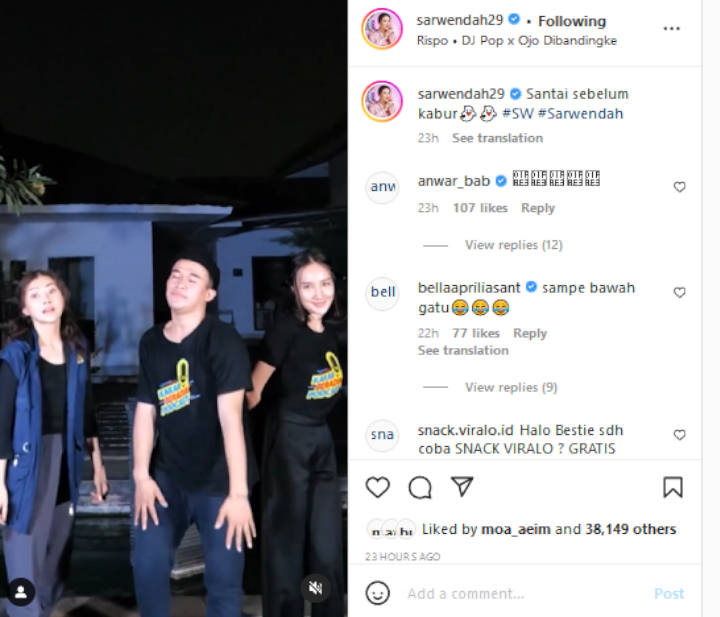 Anwar Sanjaya Bikin Heboh Di Unggahan Sarwendah, Ada Apa?