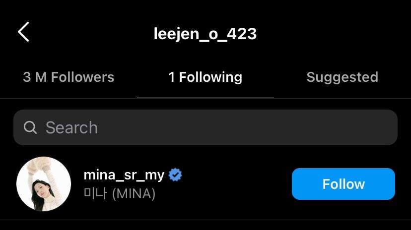 Jeno NCT terciduk mengikuti akun Instagram Mina TWICE