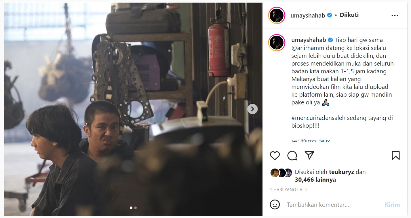 Umay Shahab Ungkap Perjuangan Jadi \'Dekil\' Saat Syuting \'Mencuri Raden Saleh\'