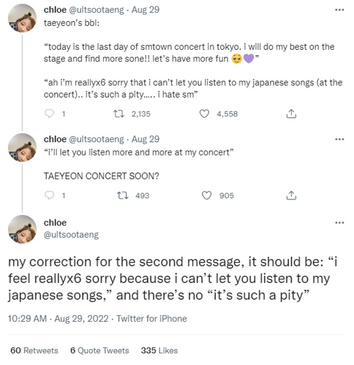 Taeyeon SNSD Blak-blakan Katakan Ini Soal SM Usai Nyanyikan Hanya Satu Lagu di \'SMTOWN Tokyo\' Taeyeon SNSD Blak-blakan Katakan Ini Soal SM Usai Nyanyikan Hanya Satu Lagu di \'SMTOWN Tokyo\'