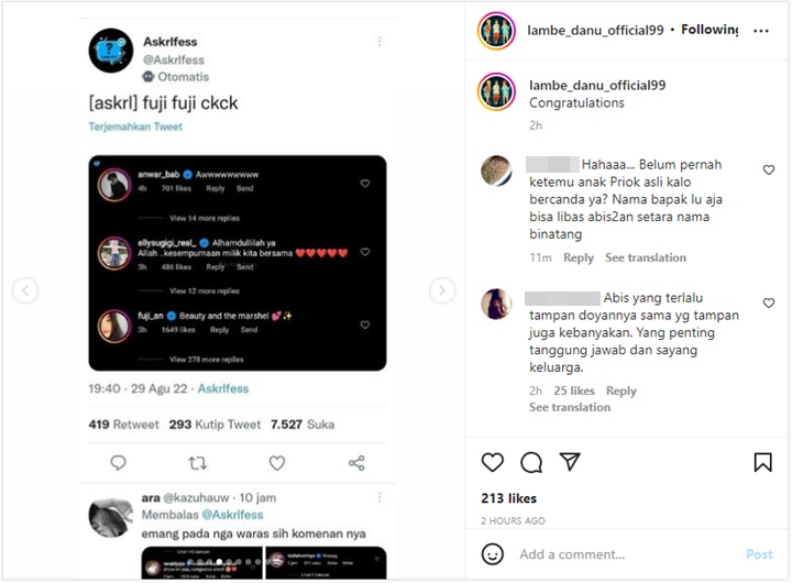 Komentar Fuji An Soal Pas Foto Marshel Widianto dan Celine Evangelista Jadi Gunjingan