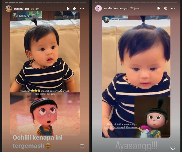 Ameena Putri Aurel-Atta Dimiripkan Tokoh Kartun Imut Ini, Ashanty: Tergemas