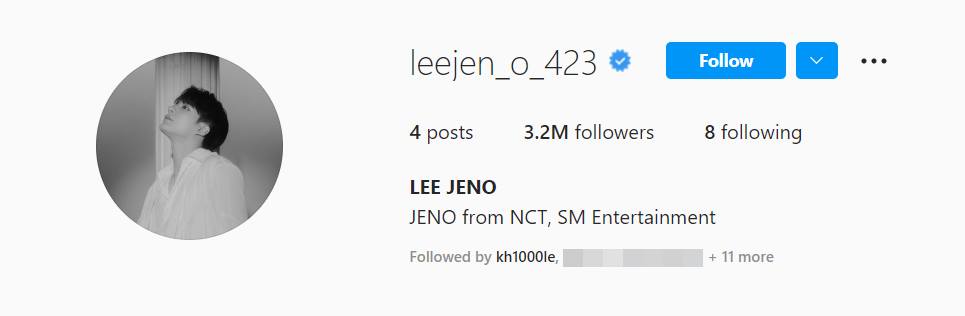 Jeno NCT follow member NCT Dream