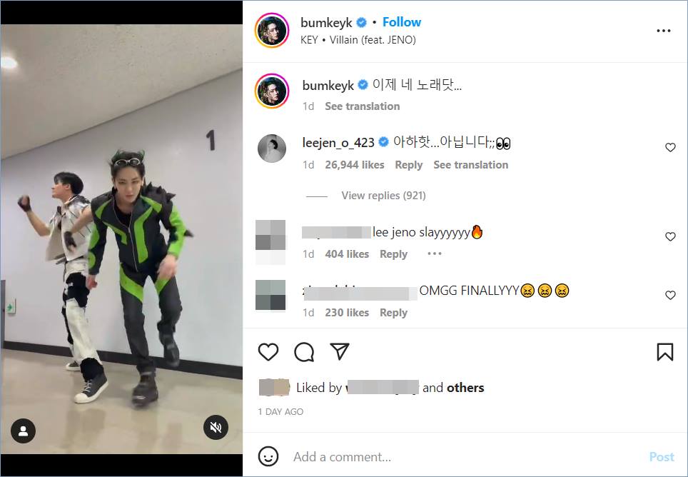 Interaksi Key SHINee dan Jeno NCT