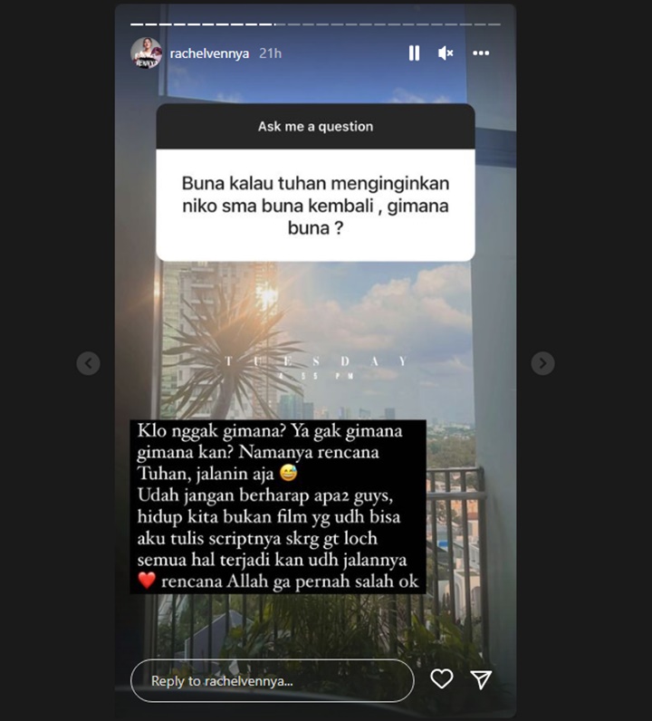 Terus Didoakan Rujuk dengan Eks Suami, Rachel Vennya Akhirnya Buka Suara