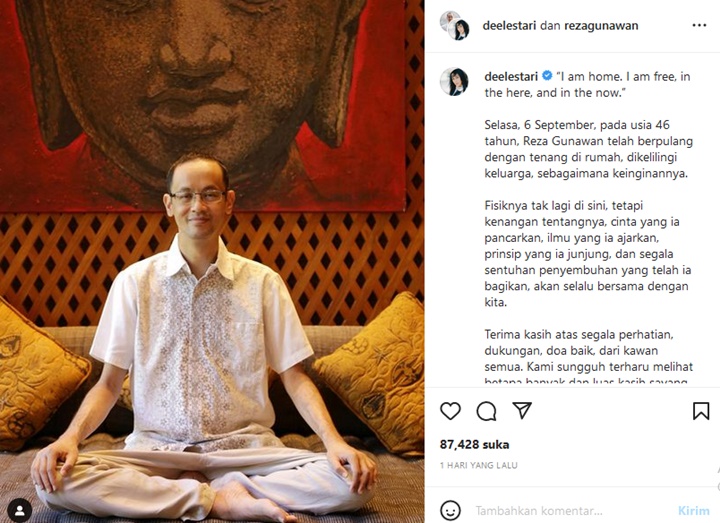 Ubah Rencana, Dewi Lestari Ungkap Alasan Larung Abu Suami di Laut Ancol