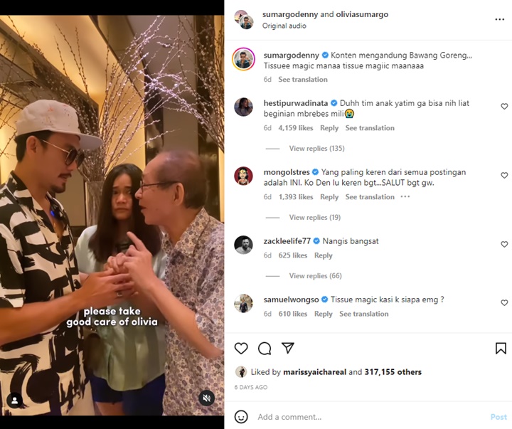 Denny Sumargo Diwanti-wanti Ayah Mertua Lakukan Ini Jika Tak Lagi Cinta Olivia Allan