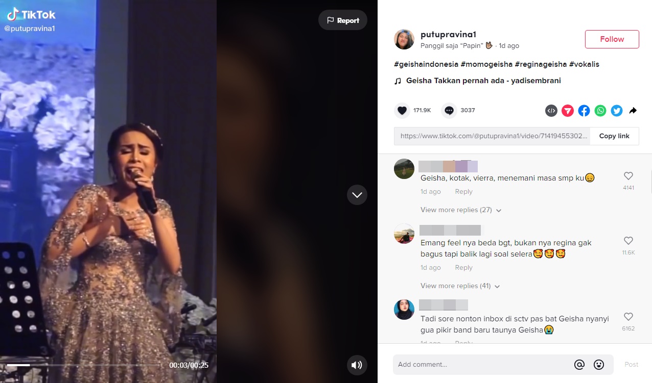 Suara Momo dan Regina Geisha Dibandingkan, Cara Bawakan Lagu Ikut Disorot