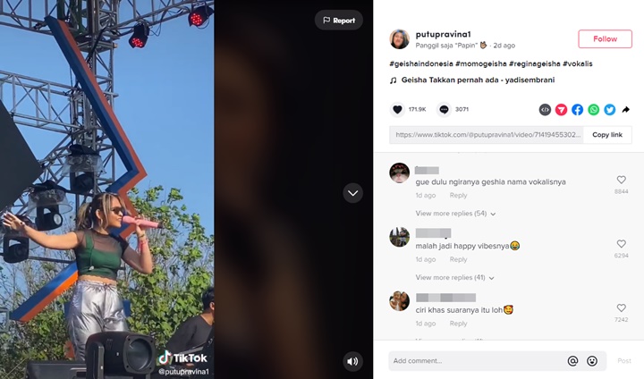 Suara Momo dan Regina Geisha Dibandingkan, Cara Bawakan Lagu Ikut Disorot