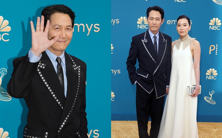Lee Jung Jae Gandeng Mesra Sang Kekasih, Chaebol Im Se Ryeong, di Red Carpet Emmy Awards 2022