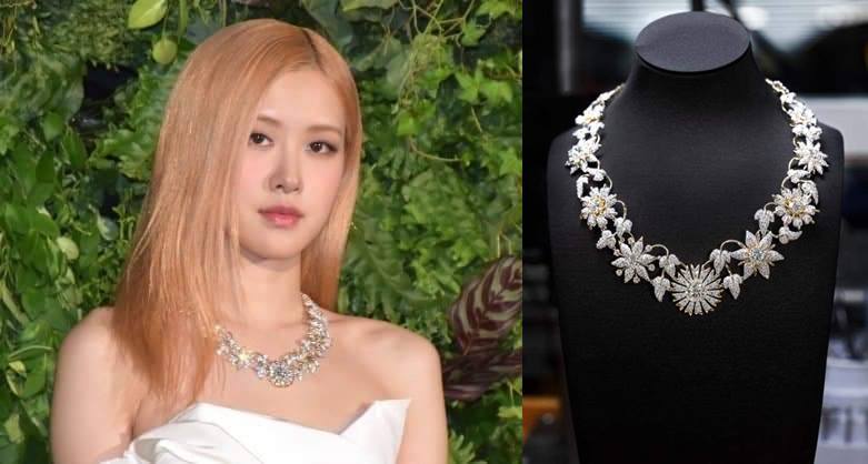 Detail perhiasan Rose BLACKPINK di acara Tiffany&Co Tokyo