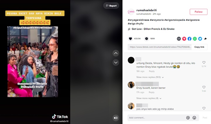 Sampai Melongo, Reaksi Para Bule Saat Lihat Enzy Storia Catwalk Di NYFW Tuai Sorotan