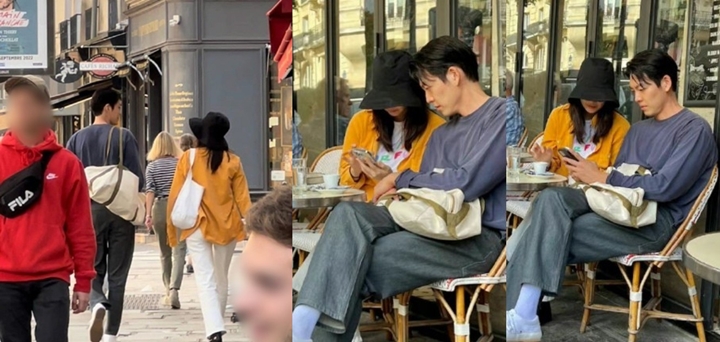 Beredar Potret Shin Min A dan Kim Woo Bin Kepergok Kencan Romantis di Paris