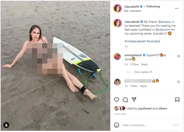 Cinta Laura Pamer Foto Seksi di Tepi Pantai, Malah Bikin Khawatir Gegara Hal Ini