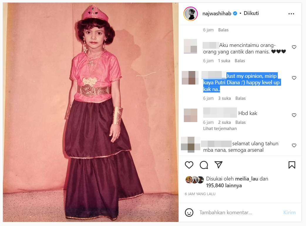 Najwa Shihab Mendadak Disebut Mirip Putri Diana Usai Bagikan Foto Ini