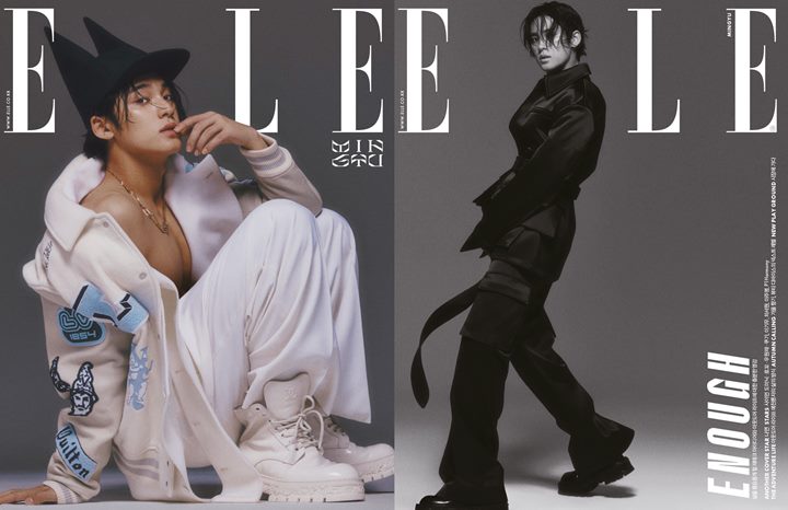 Mingyu SEVENTEEN Pamer Bodi Kekar Tipis-Tipis di Pemotretan Majalah Elle, Visual Bikin Geger